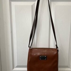 Marc by Marc Jacobs Brown Leather Crossbody Bag with Adjustable Strap
